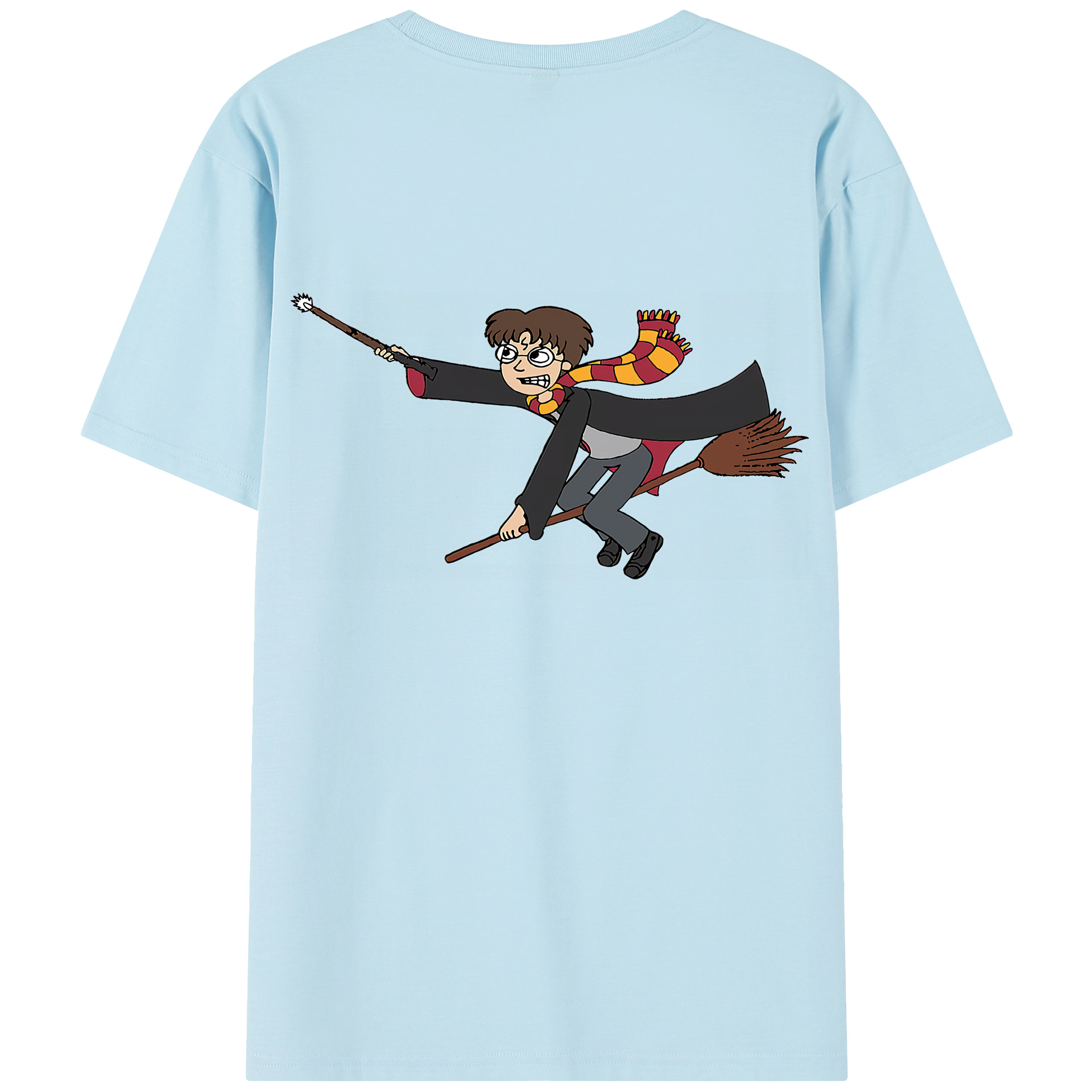 （画像用） Harry Potter ハリー・ポッターシリーズ 綿100％半袖Tシャツ（背面プリント）